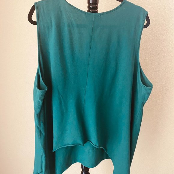 SALE: ELLOS Dark Green Tank Top  22/24 - Picture 2 of 6